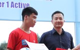 [ẢNH] Toàn cảnh lễ trao giải trận chung kết giải bóng đá học sinh THPT Hà Nội 2018