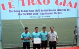 [ẢNH] Toàn cảnh lễ trao giải trận chung kết giải bóng đá học sinh THPT Hà Nội 2018