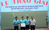 [ẢNH] Toàn cảnh lễ trao giải trận chung kết giải bóng đá học sinh THPT Hà Nội 2018