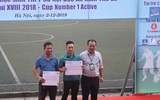 [ẢNH] Toàn cảnh lễ trao giải trận chung kết giải bóng đá học sinh THPT Hà Nội 2018