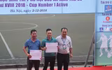 [ẢNH] Toàn cảnh lễ trao giải trận chung kết giải bóng đá học sinh THPT Hà Nội 2018