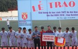 [ẢNH] Toàn cảnh lễ trao giải trận chung kết giải bóng đá học sinh THPT Hà Nội 2018
