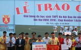 [ẢNH] Toàn cảnh lễ trao giải trận chung kết giải bóng đá học sinh THPT Hà Nội 2018