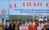 [ẢNH] Toàn cảnh lễ trao giải trận chung kết giải bóng đá học sinh THPT Hà Nội 2018