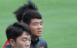 [ẢNH] Đức Chinh tươi rói, Văn Toàn và Ngọc Hải phải tập riêng