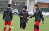 [ẢNH] Đức Chinh tươi rói, Văn Toàn và Ngọc Hải phải tập riêng