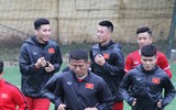 [ẢNH] Đức Chinh tươi rói, Văn Toàn và Ngọc Hải phải tập riêng