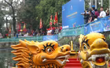 [ẢNH] Tưng bừng hội bơi chải thuyền rồng Hà Nội đầu xuân Kỷ Hợi