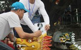 [ẢNH] Tưng bừng hội bơi chải thuyền rồng Hà Nội đầu xuân Kỷ Hợi