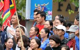 [ẢNH] Tưng bừng hội bơi chải thuyền rồng Hà Nội đầu xuân Kỷ Hợi