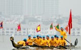 [ẢNH] Tưng bừng hội bơi chải thuyền rồng Hà Nội đầu xuân Kỷ Hợi