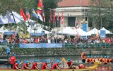 [ẢNH] Tưng bừng hội bơi chải thuyền rồng Hà Nội đầu xuân Kỷ Hợi