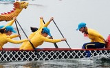 [ẢNH] Tưng bừng hội bơi chải thuyền rồng Hà Nội đầu xuân Kỷ Hợi