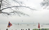 [ẢNH] Tưng bừng hội bơi chải thuyền rồng Hà Nội đầu xuân Kỷ Hợi