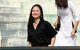[ẢNH] Vẻ đẹp nữ sinh có 'nụ cười tỏa nắng' gây sốt giải bóng đá học sinh Hà Nội