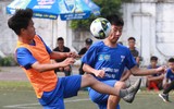 [ẢNH] Cầu thủ THPT Đông Đô gục ngã sau thất bại đáng tiếc