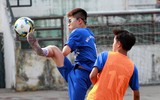 [ẢNH] Cầu thủ THPT Đông Đô gục ngã sau thất bại đáng tiếc