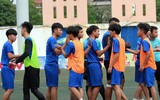 [ẢNH] Bàn thắng 'quý như vàng' đưa THPT Tân Lập vào bán kết