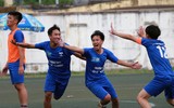 [ẢNH] Bàn thắng 'quý như vàng' đưa THPT Tân Lập vào bán kết