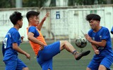 [ẢNH] Bàn thắng 'quý như vàng' đưa THPT Tân Lập vào bán kết