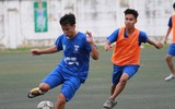 [ẢNH] Bàn thắng 'quý như vàng' đưa THPT Tân Lập vào bán kết
