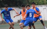 [ẢNH] Bàn thắng 'quý như vàng' đưa THPT Tân Lập vào bán kết