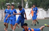 [ẢNH] Bàn thắng 'quý như vàng' đưa THPT Tân Lập vào bán kết