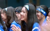 [ẢNH] Thầy trò trường Lê Văn Thiêm hát 