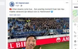 [ẢNH] Văn Hậu cười hết cỡ trong ngày được ra sân, cùng SC Heerenveen chiến thắng