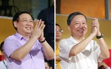 [ẢNH] Hai khán giả đặc biệt trên sân Hàng Đẫy
