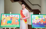 Hoa hậu Biển Thùy Trang đạp xe kêu gọi bảo vệ môi trường