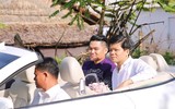 Lê Phương và chồng trẻ không ngừng thể hiện tình yêu tại lễ cưới