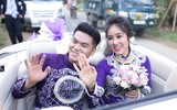 Lê Phương và chồng trẻ không ngừng thể hiện tình yêu tại lễ cưới