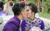 Lê Phương và chồng trẻ không ngừng thể hiện tình yêu tại lễ cưới