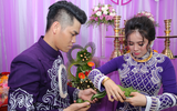 Lê Phương và chồng trẻ không ngừng thể hiện tình yêu tại lễ cưới