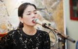 Lệ Quyên được ông xã hộ tống đi tập nhạc