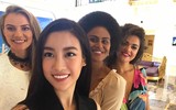 Những hình ảnh đầu tiên của Mỹ Linh tại Miss World 2017