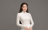 Lý Nhã Kỳ đẹp nền nã trong tà áo dài truyền thống