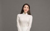 Lý Nhã Kỳ đẹp nền nã trong tà áo dài truyền thống