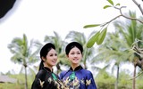 Ngắm bộ áo dài có giá cả trăm triệu đồng được Á hậu Thanh Tú mặc tại Hội nghị APEC