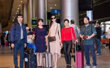 Trở về từ Miss World, Mỹ Linh đeo kính đen che mắt thâm quầng