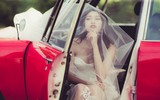 Chế Nguyễn Quỳnh Châu diện váy cưới giữa khung cảnh đầy chất thơ