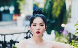 Lệ Quyên bất ngờ mặc váy cưới sau 7 năm kết hôn
