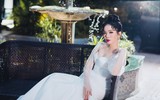 Lệ Quyên bất ngờ mặc váy cưới sau 7 năm kết hôn