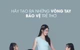 Á hậu Thanh Tú thực hiện bộ ảnh chống xâm hại trẻ em