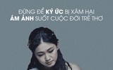 Á hậu Thanh Tú thực hiện bộ ảnh chống xâm hại trẻ em