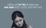 Á hậu Thanh Tú thực hiện bộ ảnh chống xâm hại trẻ em