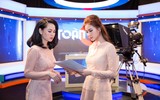 Á hậu Diễm Trang bất ngờ làm MC bản tin thời sự