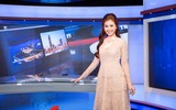 Á hậu Diễm Trang bất ngờ làm MC bản tin thời sự