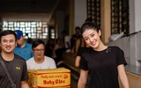 Nghĩa cử đẹp của Á hậu Huyền My trong dịp Quốc tế Thiếu nhi